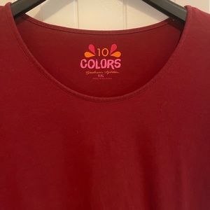 A comfortable maroon Gudrun Sjoden tunic!